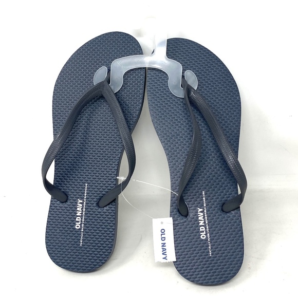 Old Navy Flip Flop Sandals for Women Light Gray Rubber Summer 737433-00-1 - Picture 2 of 5